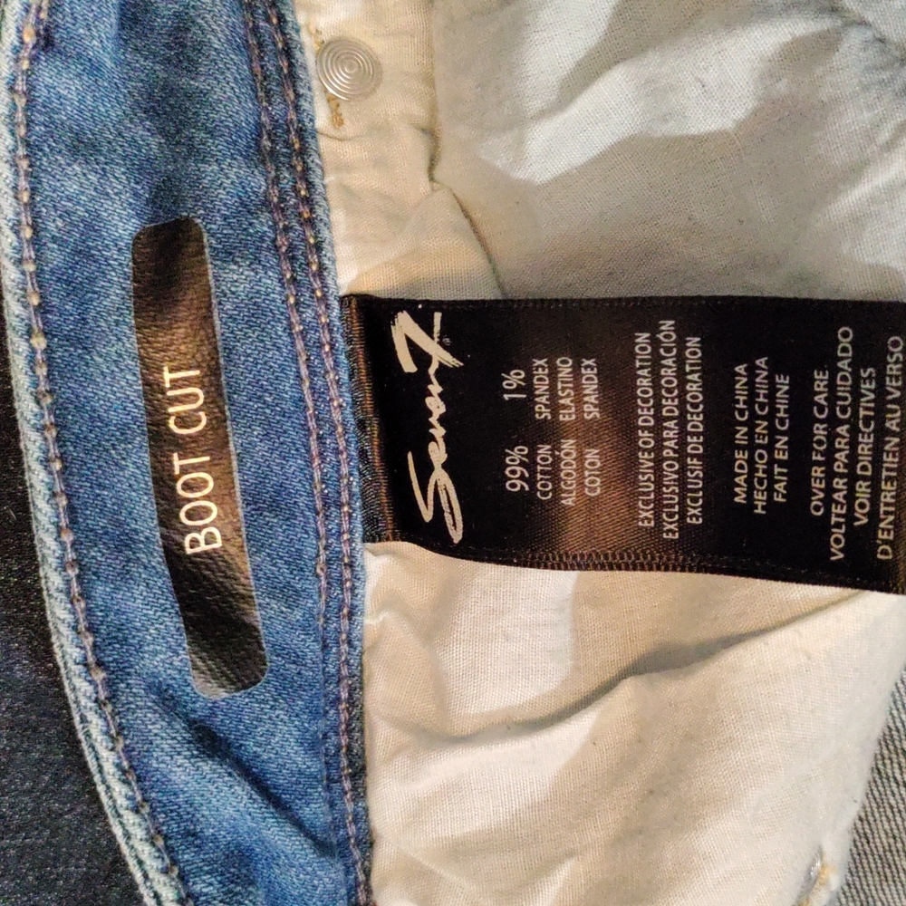 Seven 7 women's size 12 distressed bootcut jeans - Picture 5 of 5